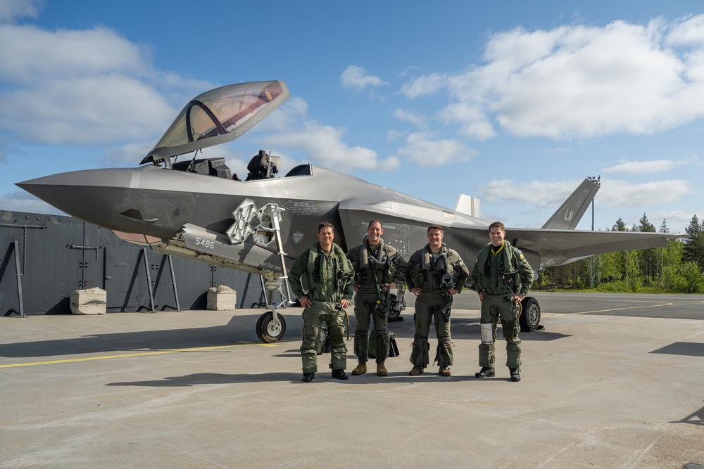 Atlantic Trident 25: 48th FW F-35s visit Rovaniemi AB for the first time