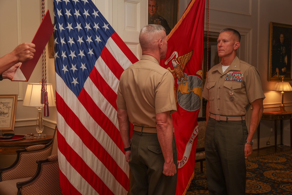 Commandant Frocks Col. Timothy S. Brady Jr. to Brigadier General