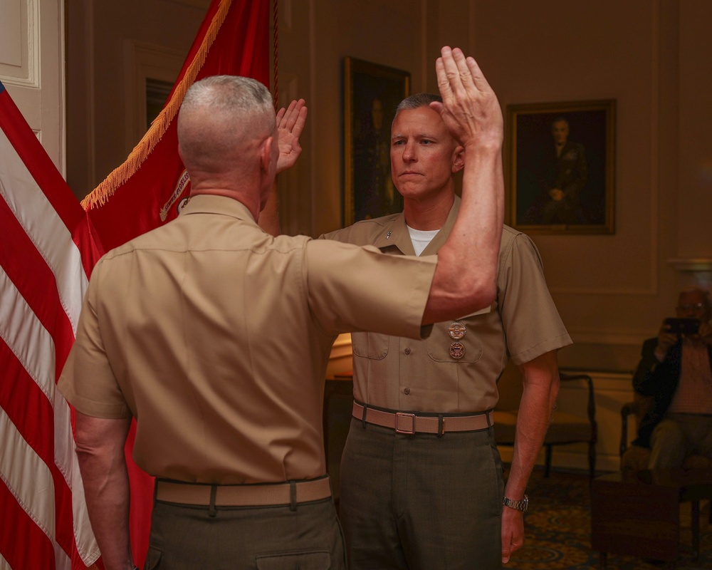 Commandant Frocks Col. Timothy S. Brady Jr. to Brigadier General