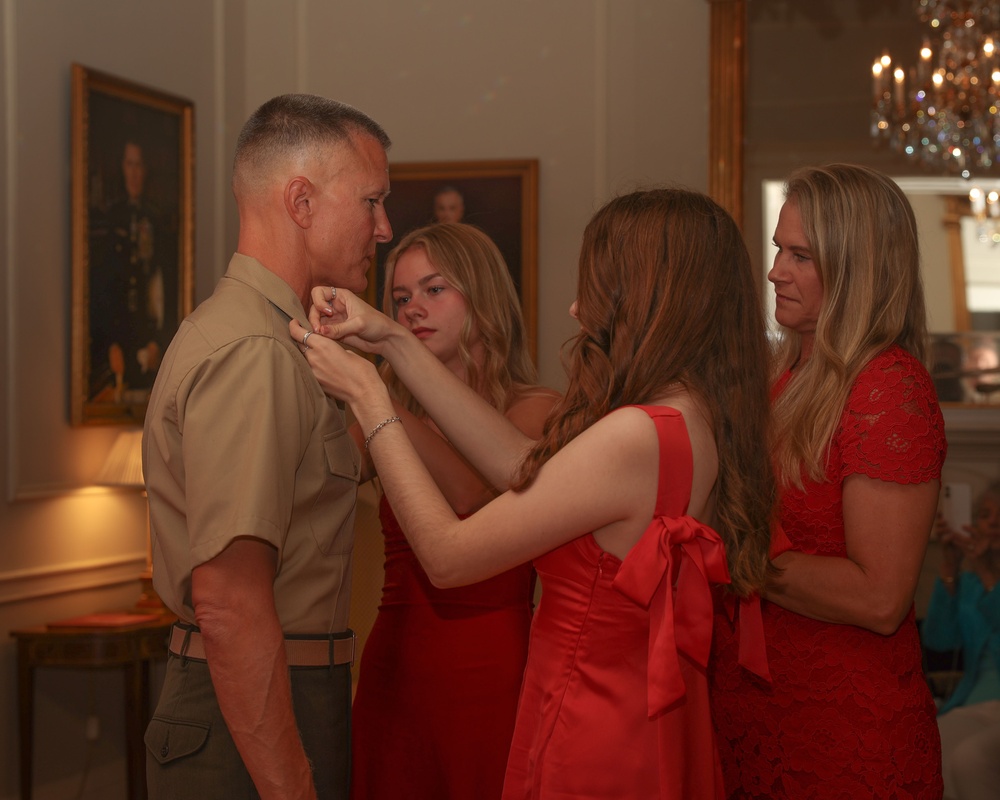 Commandant Frocks Col. Timothy S. Brady Jr. to Brigadier General