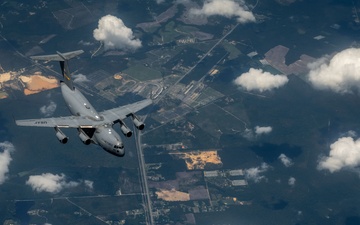MacDill KC-135 refuels Charleston C-17s