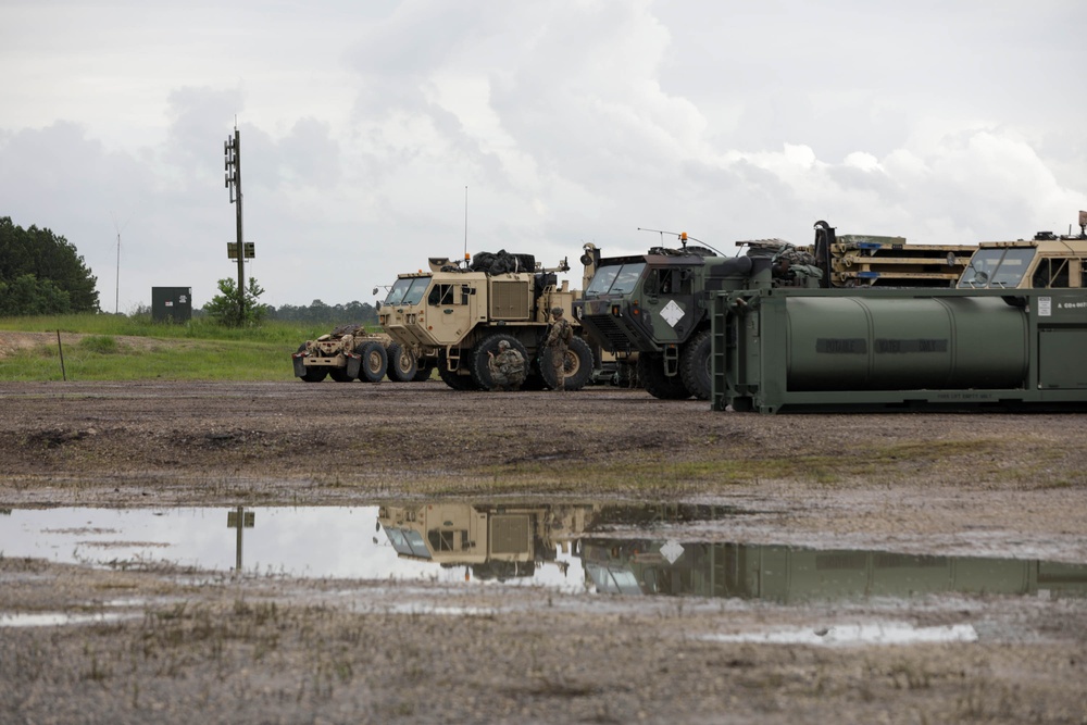 Soldiers take cover after indirect fire at JRTC