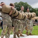 U.S. Army soldiers with the 11th Cyber Battalion, 780th Military Intelligence Brigade, Army Cyber Command, participate in a fitness competition during the Army's 250th Birthday Festival