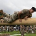 U.S. Army Spc. Dyhhon, Martin with the 11th Cyber Battalion, 780th Military Intelligence Brigade, Army Cyber Command, participate in a fitness competition during the Army's 250th Birthday Festival