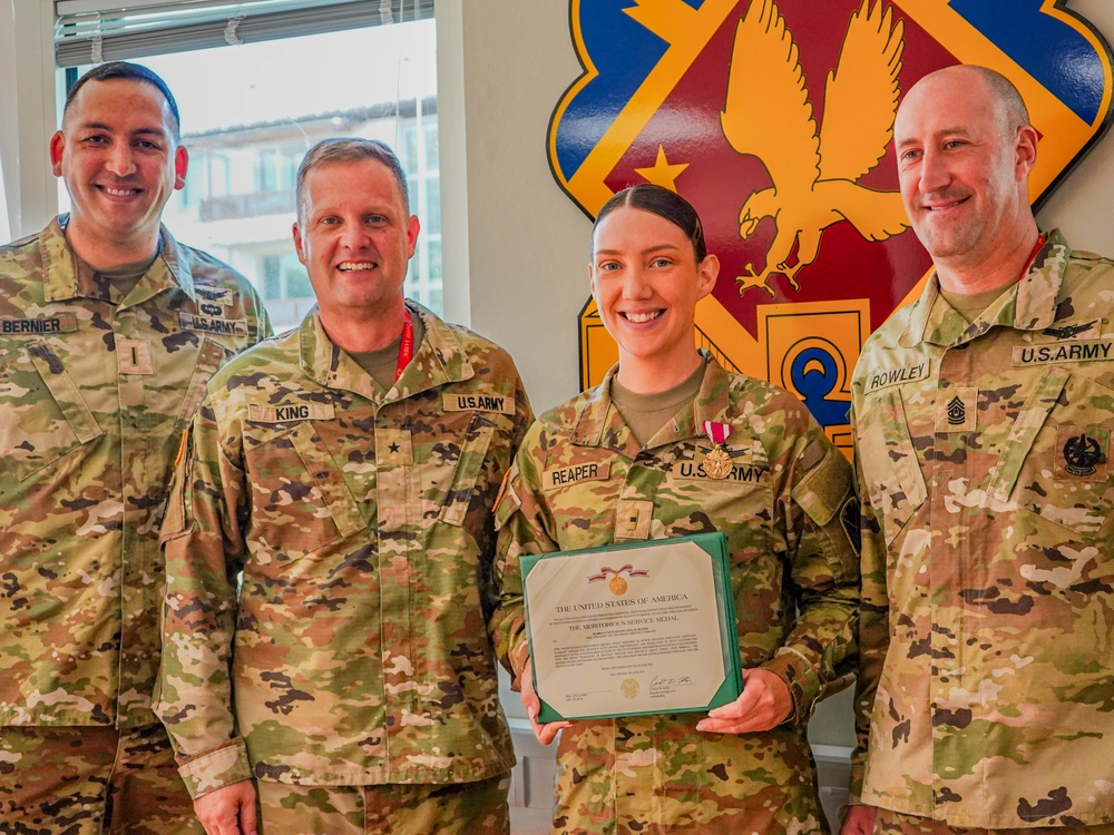 U.S. Army Warrent Officer Anna Reaper Award Ceremony
