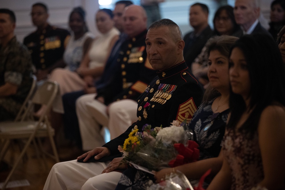 Master Gunnery Sgt. Fernando Llanos' Retirement Ceremony