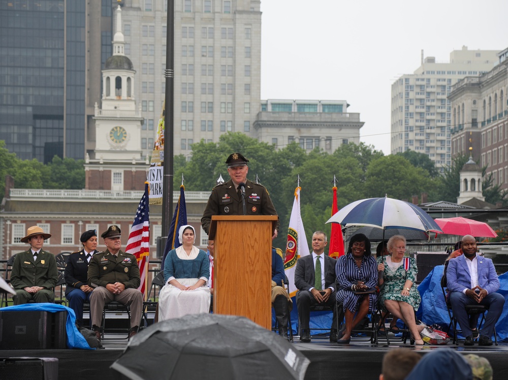 Pennsylvania Guard leader celebrates U.S. Army, U.S. Flag birthdays