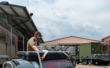 Airmen perform a Joint Inspection at Aviano Air Base, Italy