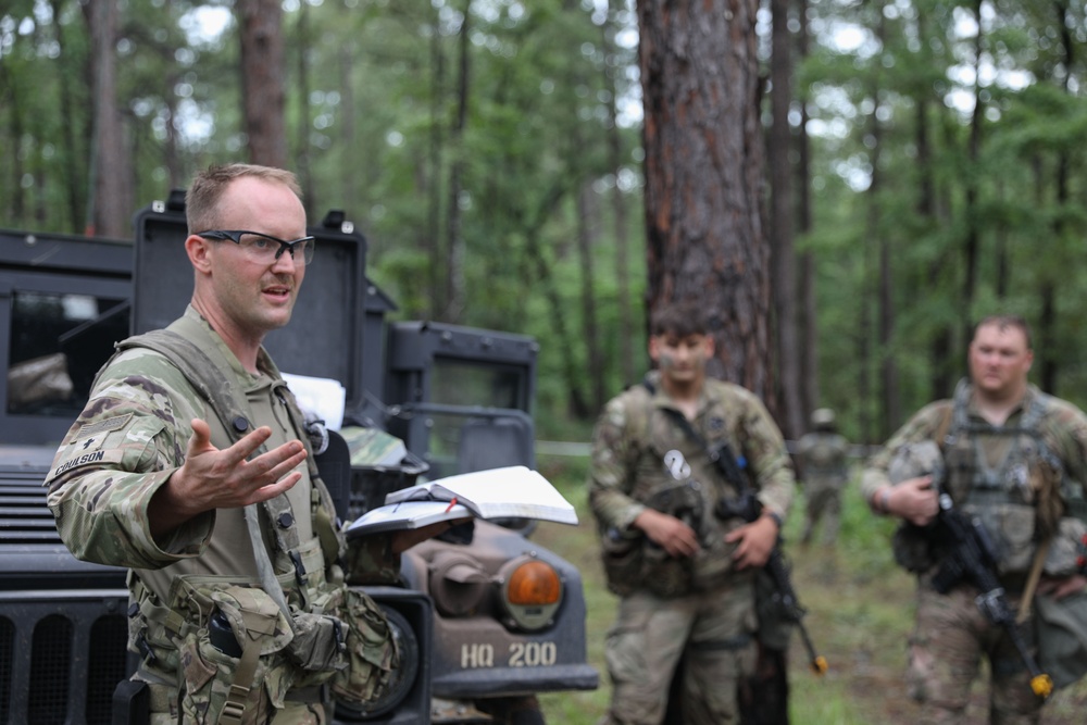 Chaplain Supports Soldiers with Religious Service at JRTC