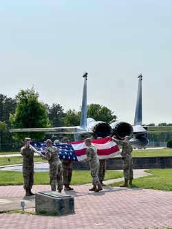 102nd Intelligence, Surveillance and Reconnaissance Group marks 81st anniversary of D-Day with retreat ceremony