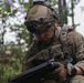 Soldier inspects dropped missile at JRTC