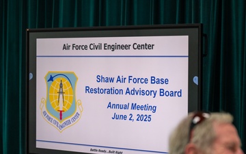 Shaw Air Force Base hosts annual Restoration Advisory Board meeting