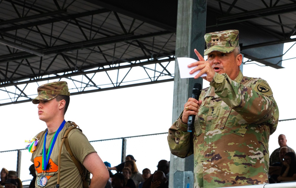 South Carolina Army National Guard deputy adjutant general addresses JROTC cadets