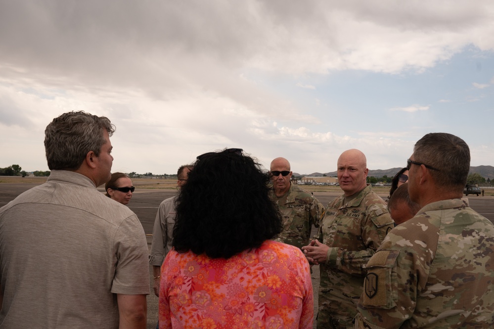 Utah National Guard’s Leadership visit Engineers in Vernal