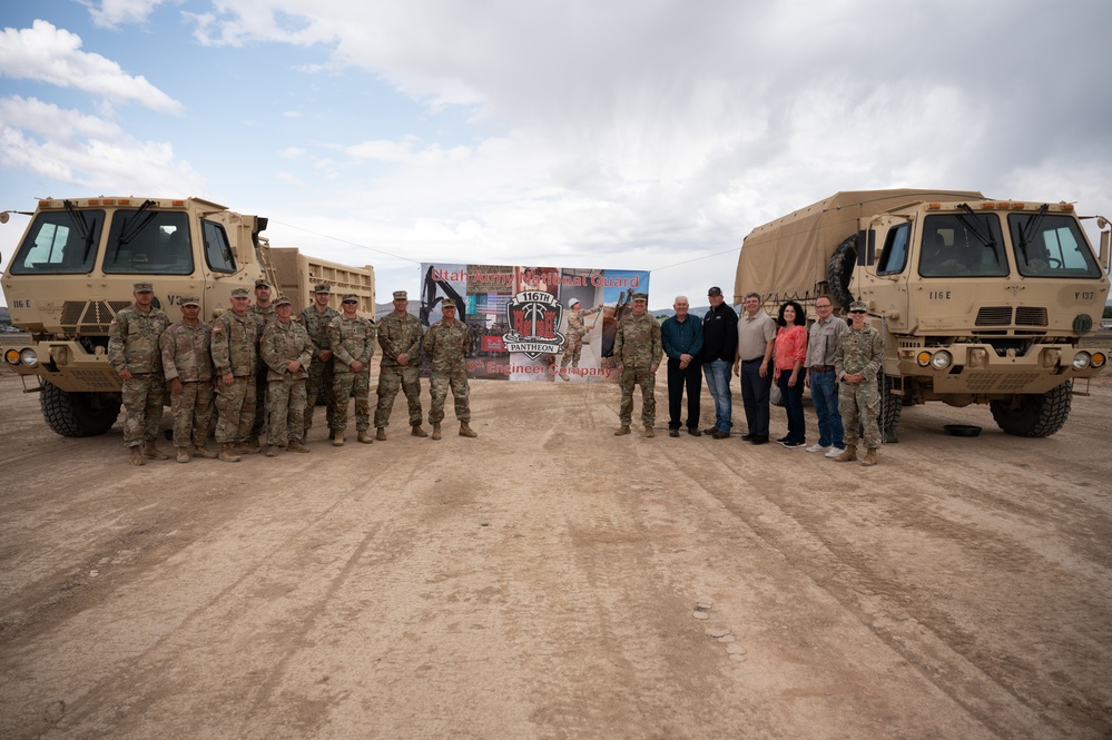 Utah National Guard’s Leadership visit Engineers in Vernal