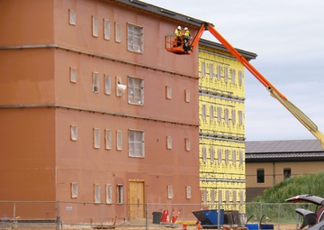 Fort McCoy's East Barracks Project approaches 50 percent complete as progress builds in June 2025