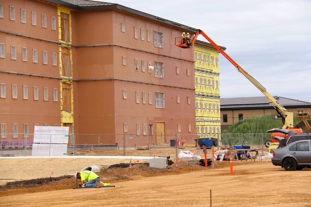 Fort McCoy's East Barracks Project approaches 50 percent complete as progress builds in June 2025