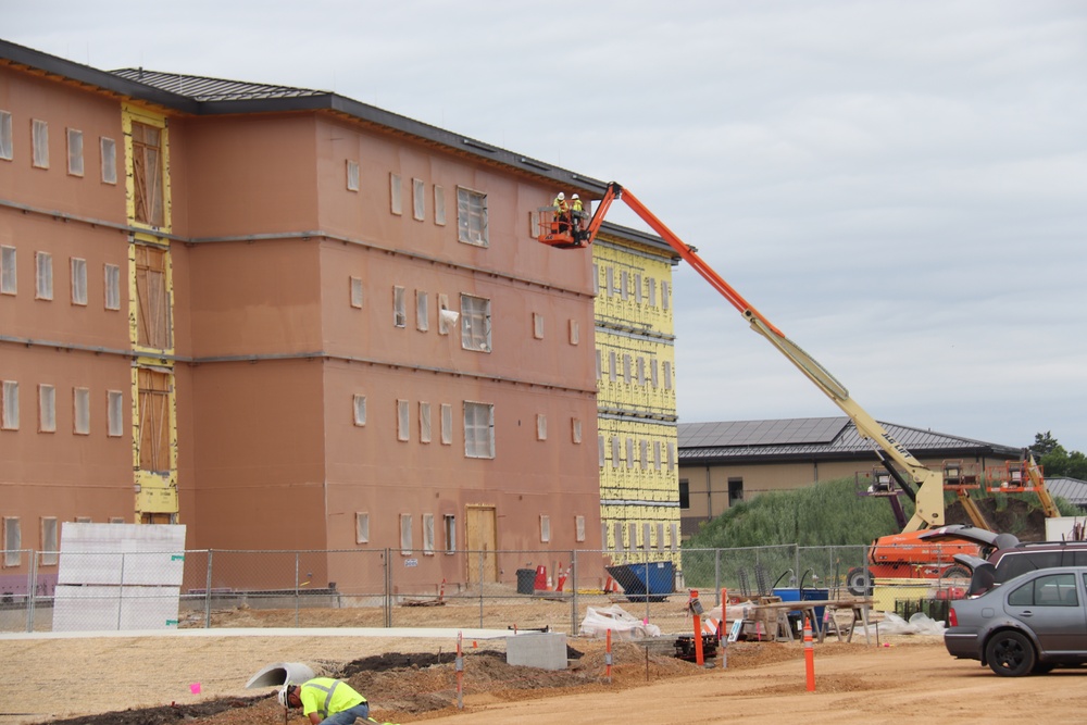 Fort McCoy's East Barracks Project approaches 50 percent complete as progress builds in June 2025