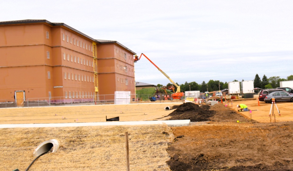 Fort McCoy's East Barracks Project approaches 50 percent complete as progress builds in June 2025