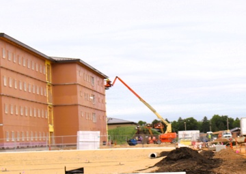 Fort McCoy's East Barracks Project approaches 50 percent complete as progress builds in June 2025