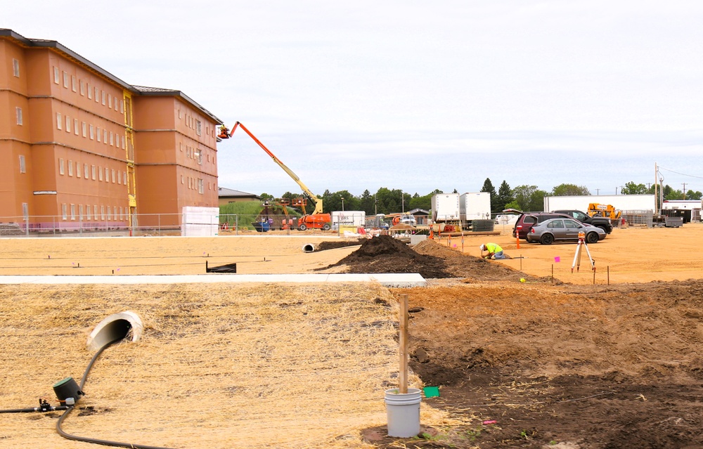 Fort McCoy's East Barracks Project approaches 50 percent complete as progress builds in June 2025