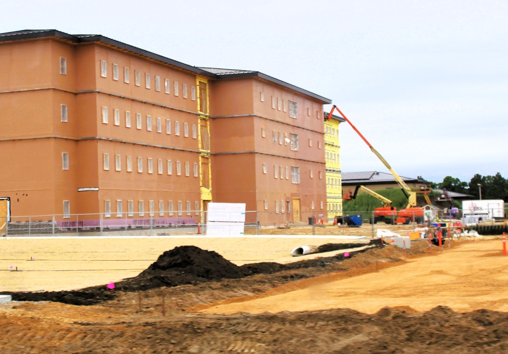Fort McCoy's East Barracks Project approaches 50 percent complete as progress builds in June 2025