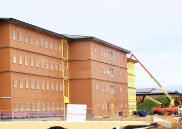 Fort McCoy's East Barracks Project approaches 50 percent complete as progress builds in June 2025