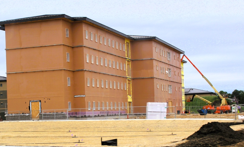 Fort McCoy's East Barracks Project approaches 50 percent complete as progress builds in June 2025