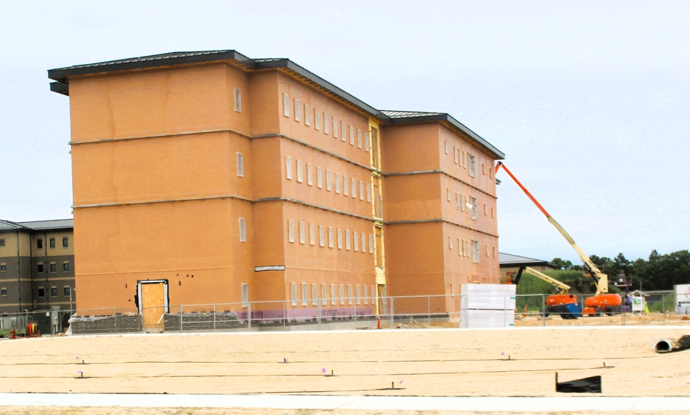 Fort McCoy's East Barracks Project approaches 50 percent complete as progress builds in June 2025
