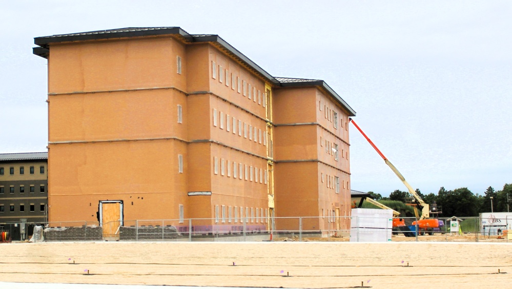 Fort McCoy's East Barracks Project approaches 50 percent complete as progress builds in June 2025