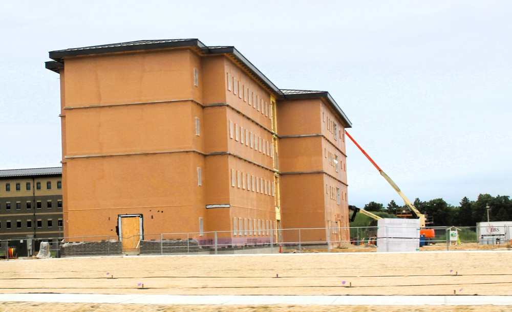 Fort McCoy's East Barracks Project approaches 50 percent complete as progress builds in June 2025
