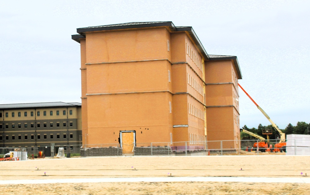 Fort McCoy's East Barracks Project approaches 50 percent complete as progress builds in June 2025