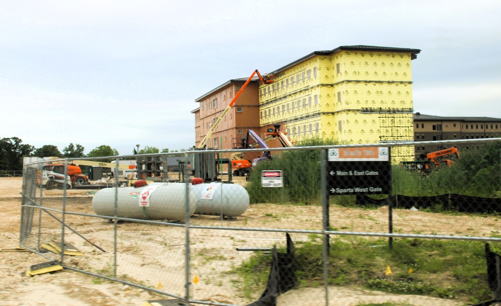 Fort McCoy's East Barracks Project approaches 50 percent complete as progress builds in June 2025