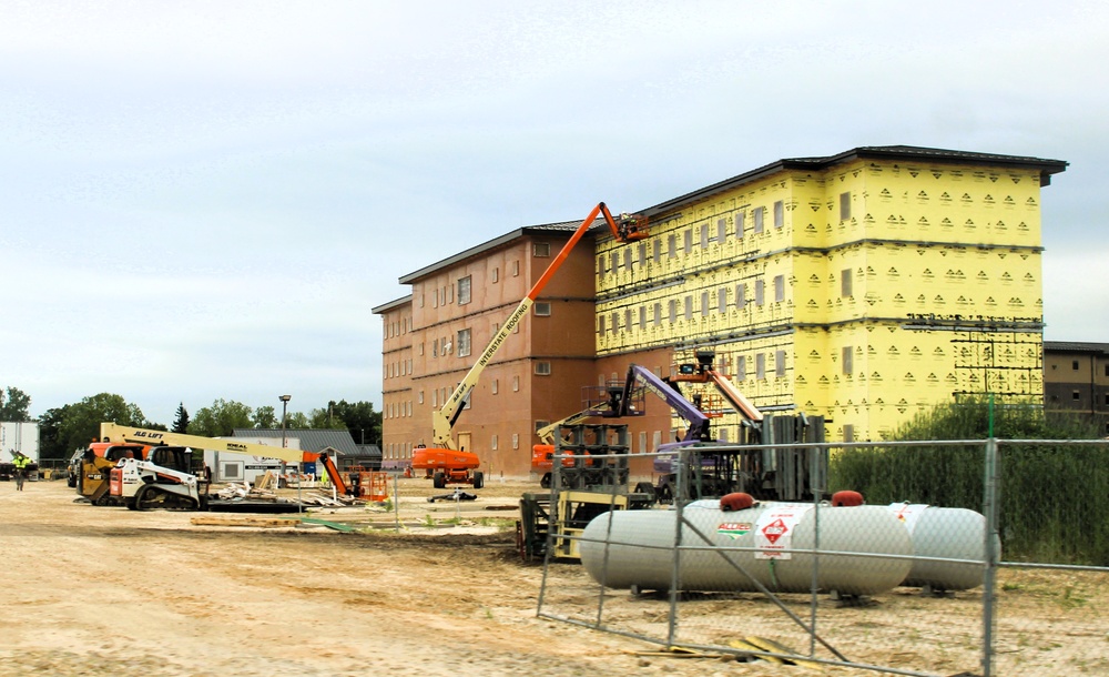Fort McCoy's East Barracks Project approaches 50 percent complete as progress builds in June 2025