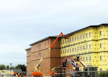 Fort McCoy's East Barracks Project approaches 50 percent complete as progress builds in June 2025