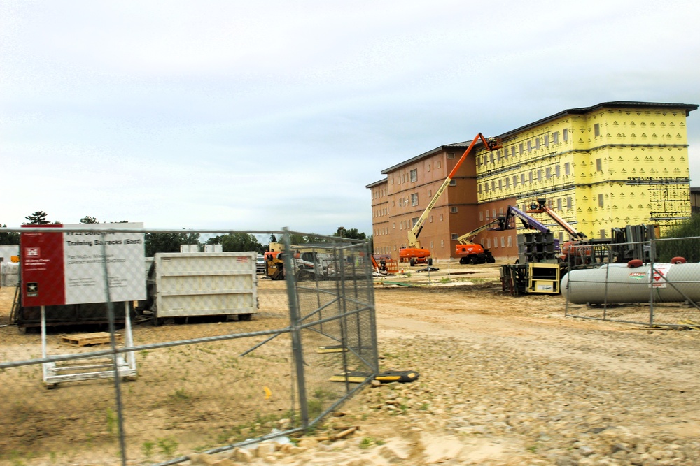 Fort McCoy's East Barracks Project approaches 50 percent complete as progress builds in June 2025