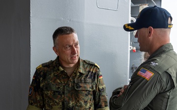 NATO Allied Leaders Visit the USS Mount Whitney During BALTOPS 25