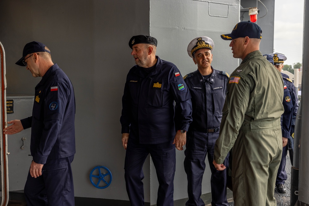NATO Allied Leaders Visit the USS Mount Whitney During BALTOPS 25