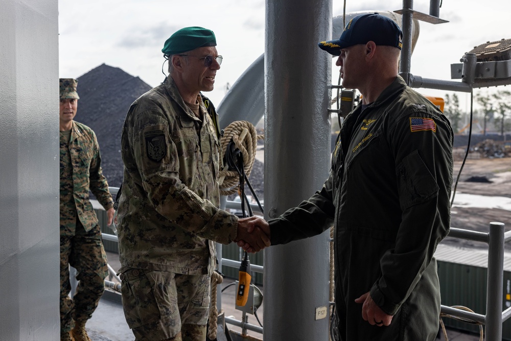 NATO Allied Leaders Visit the USS Mount Whitney During BALTOPS 25