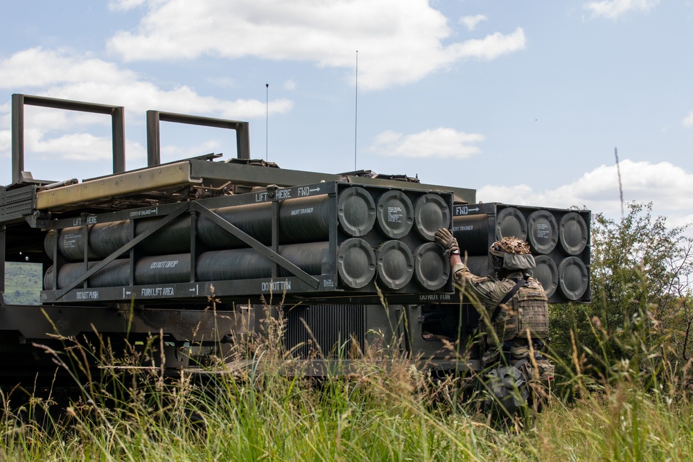 41st FAB conducts unloading and loading procedures during Saber Guardian 25