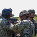 41st FAB Soldiers conduct medical operations during a simulated mass casualty attack during Saber Guardian 25