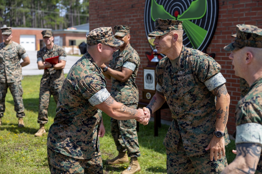 MACS-2 receives the II MEF Lt. Gen. “Chesty” Puller Award