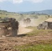 41st FAB Soldiers react to simulated indirect fire during Saber Guardian 25