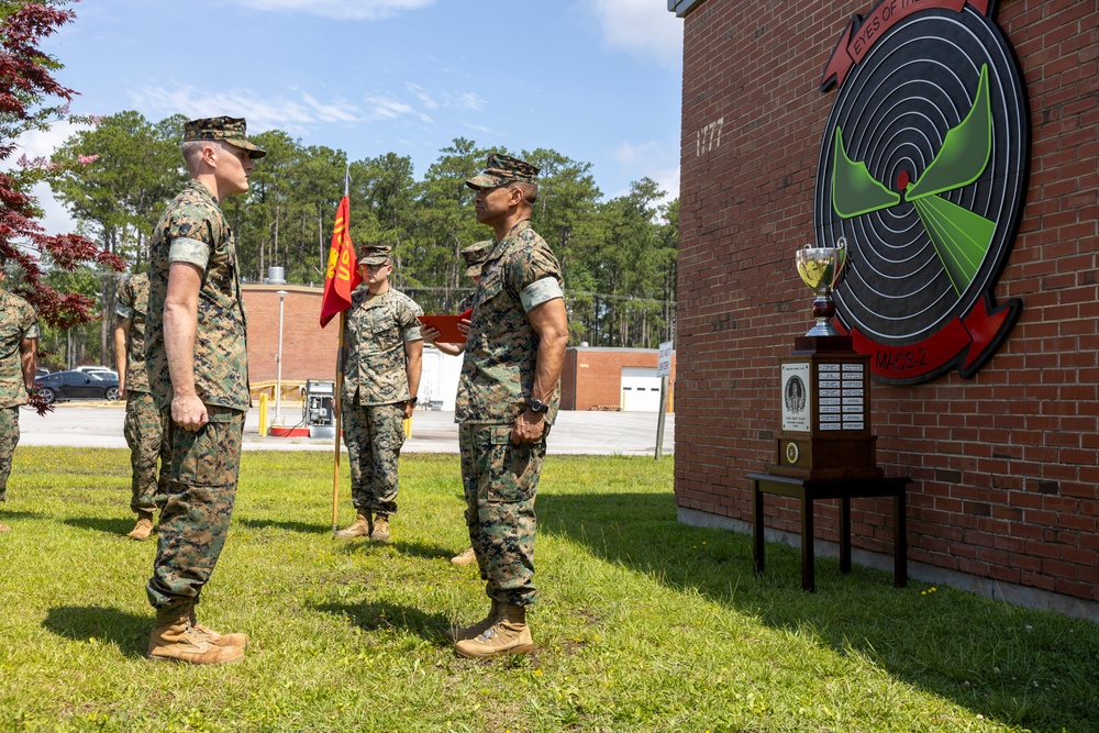 MACS-2 receives the II MEF Lt. Gen. “Chesty” Puller Award