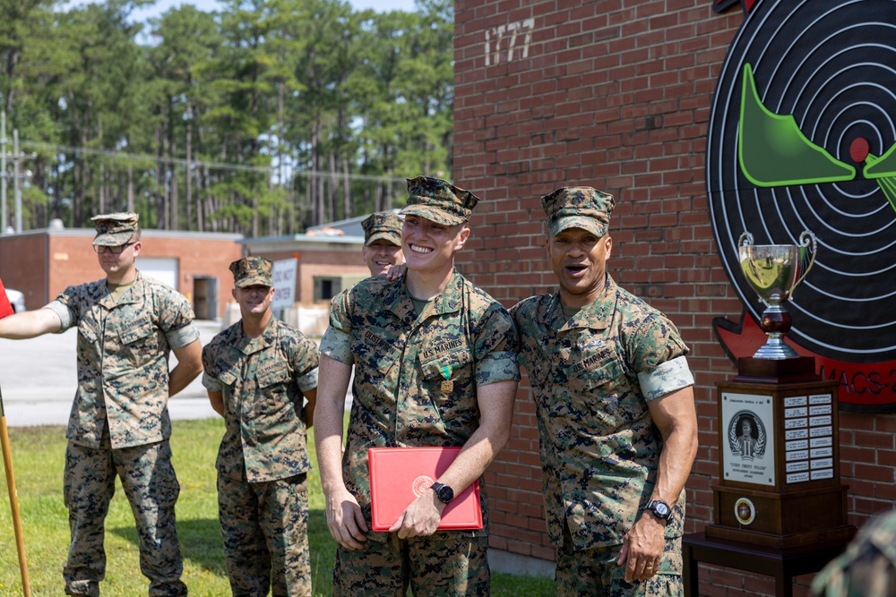 MACS-2 receives the II MEF Lt. Gen. “Chesty” Puller Award
