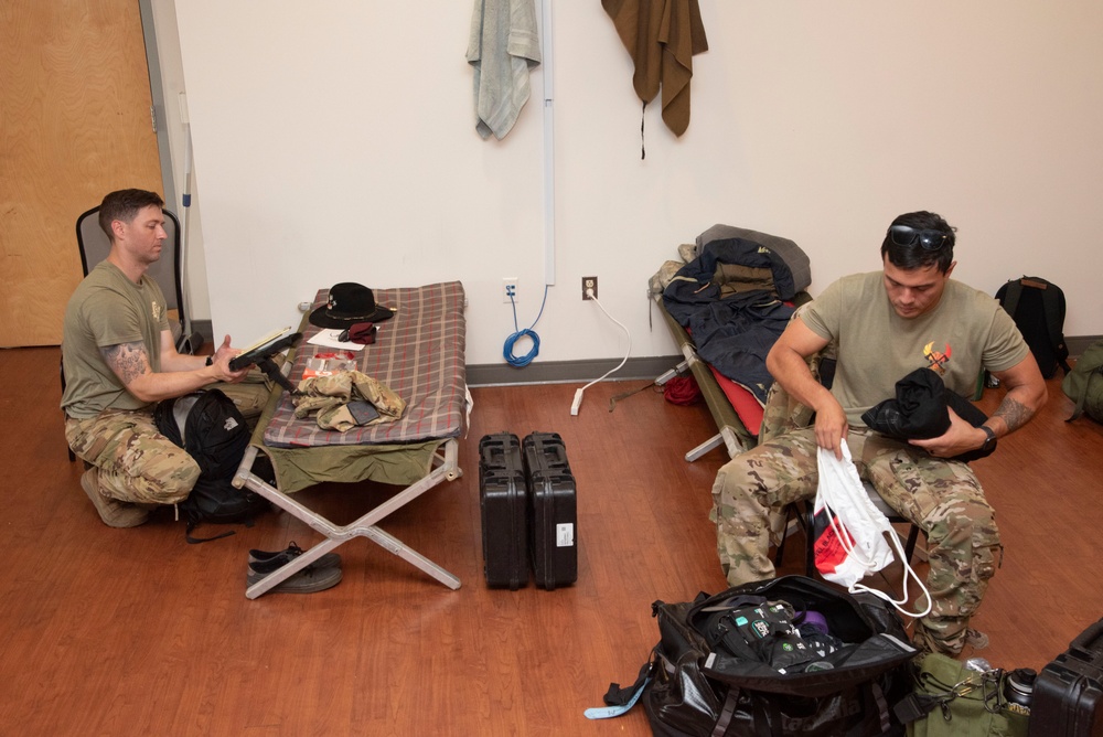 Home away from home: Soldiers bed down at Andrews for Army 250th