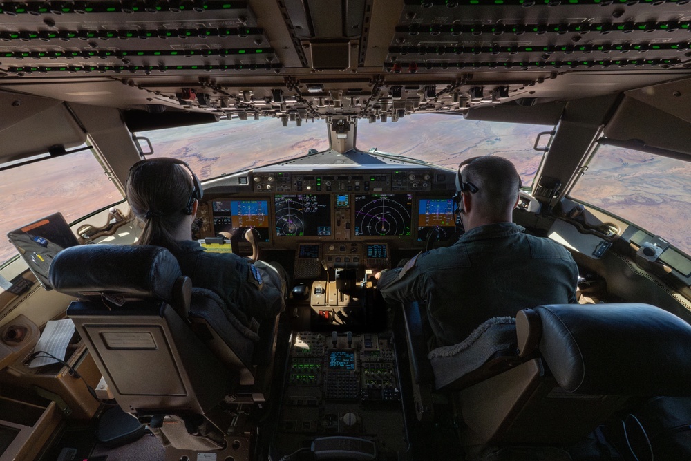 KC-46 practice refueling KC-46