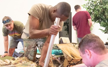 Home away from home: Soldiers bed down at Andrews for Army 250th
