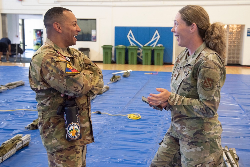 Home away from home: Soldiers bed down at Andrews for Army 250th