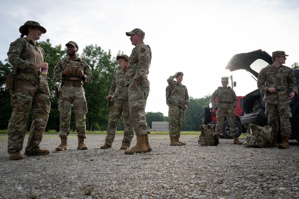 181st Security Forces Squadron conduct small arms training at Wright-Patterson Air Force Base
